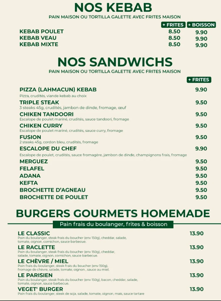 Los Gyros menu 1